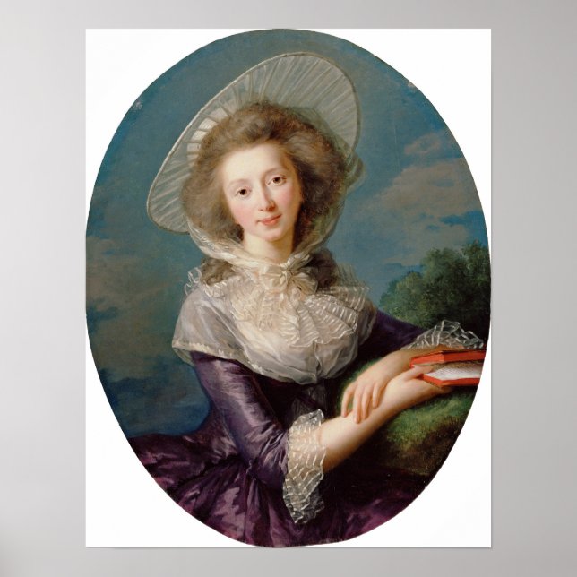 Vigée Le Brun - Vicomtesse De Vaudreuil Poster (Vorne)