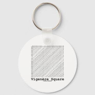 Vigenère Quadrat (Kriptographie Tabula Rasa) Schlüsselanhänger