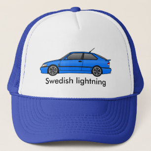 viggen _lb, schwedischer Blitz Truckerkappe
