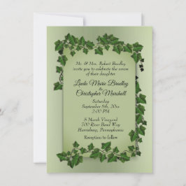 Vignes vert d'olive Faire-part de mariage