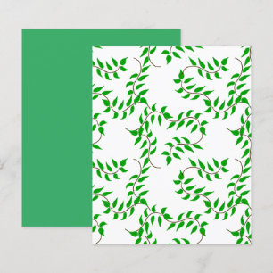 Vignes vertes sur papier blanc à grattoir