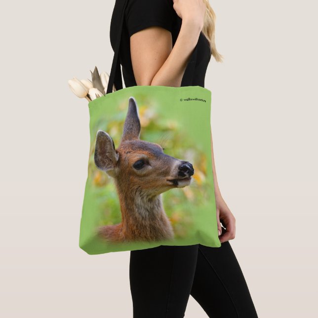 Vignetted Portrait von Lächelndem Schwarzschwanz-H Tasche (Von Nahem)
