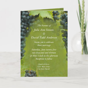 Vignoble Faire-part de mariage à thème