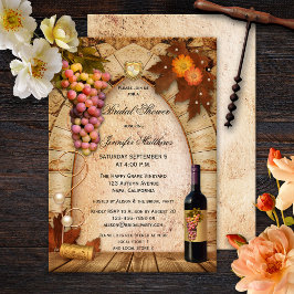 Vignoble thème Vignoble Douche nuptiale Invitation