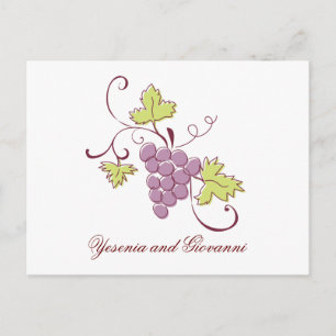 Vignoble toscan Save the Date carte postale