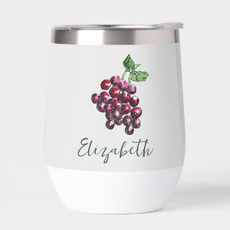 Vignoble vintage Illustré à la main Thème Argent R