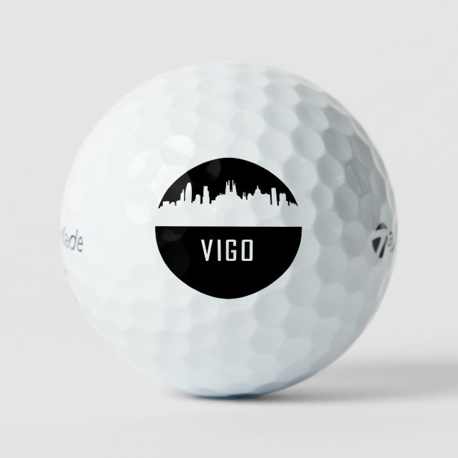 Vigo | Städte Spaniens Golfball (Vorderseite)