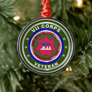 VII Panzerkorps Weihnachten halten Ornament Aus Metall