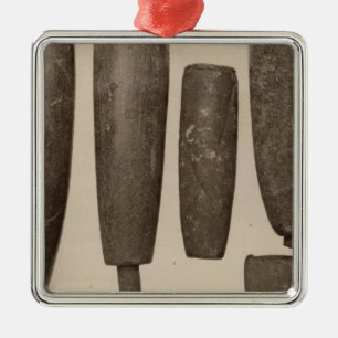 VIII Steinrohre, so Calif Silbernes Ornament