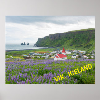 VIK, ISLAND POSTER
