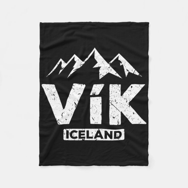Vik Island Pride Black Sand Beaches Gla Fleecedecke (Vorderseite)