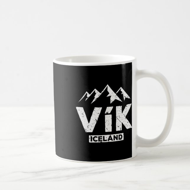 Vik Island Pride Black Sand Beaches Gla Kaffeetasse (Rechts)