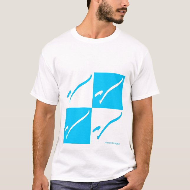 Vikareal V Schachbrett T-Shirt (Vorderseite)