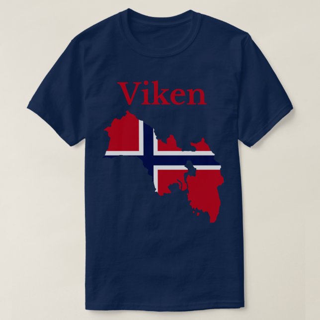 Viken Landkreis Norwegen T-Shirt (Design vorne)