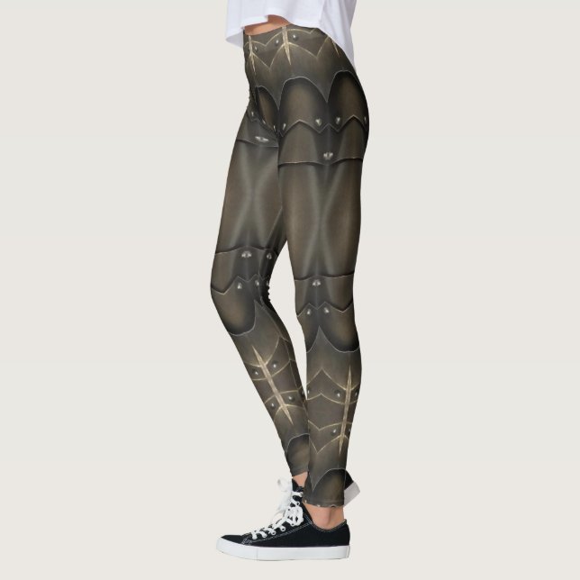 Viking Armor Abstract Design Leggings (Links)