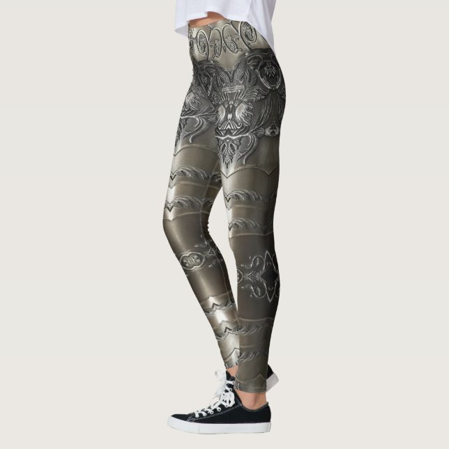 Viking Armor Abstract Design Leggings (Links)