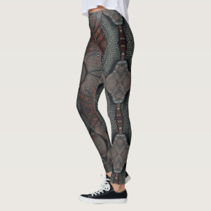 Viking Armor Abstract Design Leggings