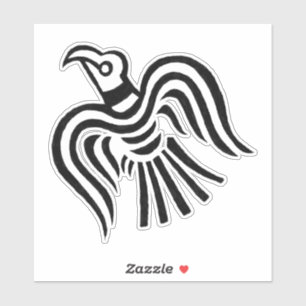 Viking Banner Raven Symbol Aufkleber