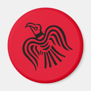 Viking Banner Raven Symbol Magnet