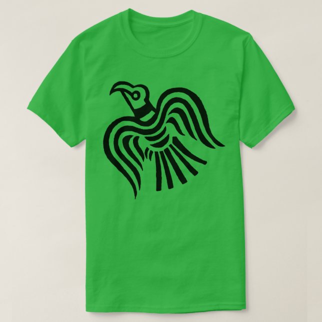 Viking Banner Raven Symbol T-Shirt (Design vorne)