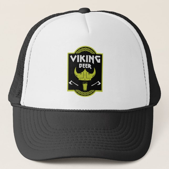 Viking Beer Drinker Truckerkappe (Vorderseite)