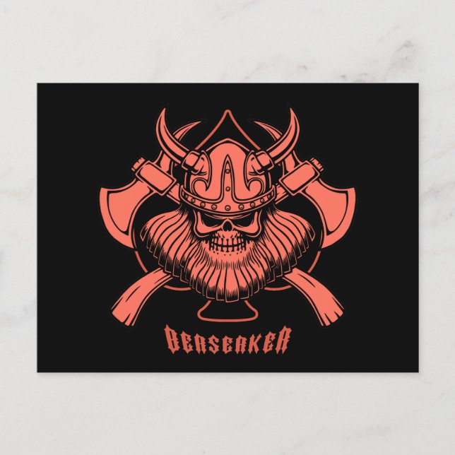 Viking Berserker Postkarte (Vorderseite)