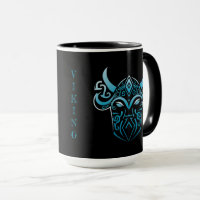 Viking, blaues Symbol, digitale Grafik