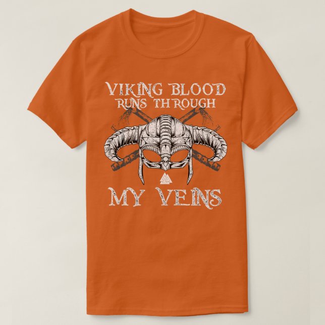 Viking Blutspuren durch 4 T-Shirt (Design vorne)