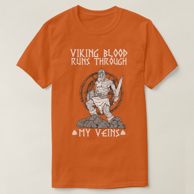 Viking Blutspuren durch 5 T-Shirt (Design vorne)
