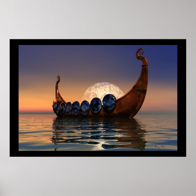 VIKING BOAT 2 PRINT POSTER (Vorne)