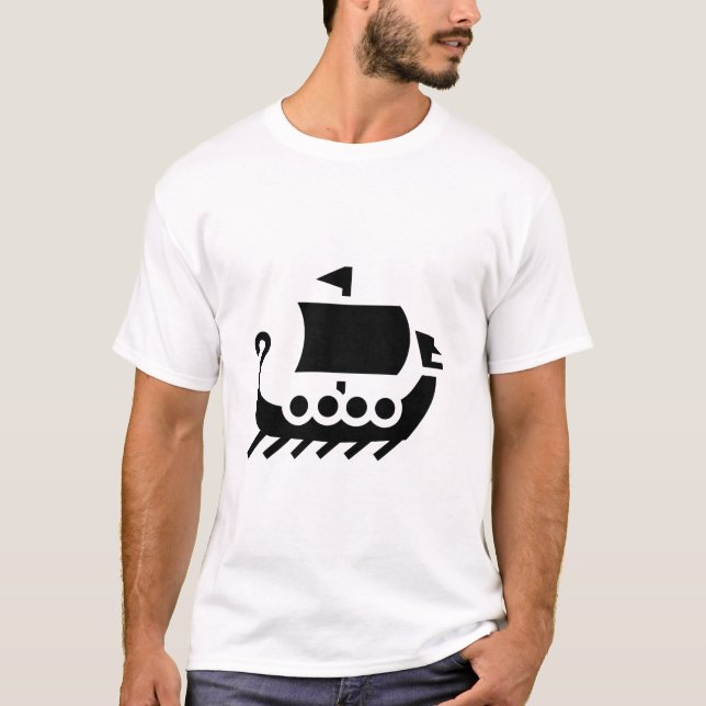 Viking Boat T-Shirt (Vorderseite)