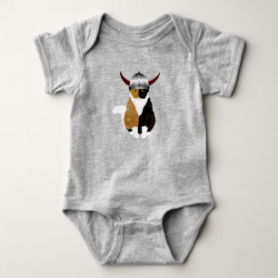 Viking Cat Baby Bodysuit Strampler