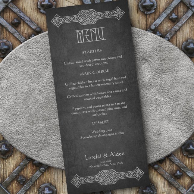 Viking Celtic Gamer Wedding Menu (Von Creator hochgeladen)