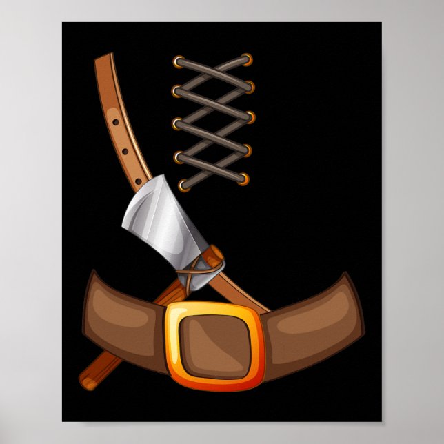 Viking Costume Halloween Trick oder Behandlung Ins Poster (Vorne)