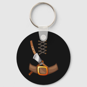 Viking Costume Halloween Trick oder Behandlung Ins Schlüsselanhänger