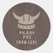 Viking & Dragon Dankeschön Aufkleber