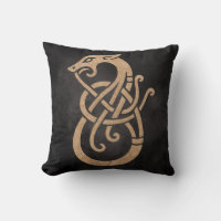 Viking Dragon Knot - Alte Nord-Symbol auf schwarz