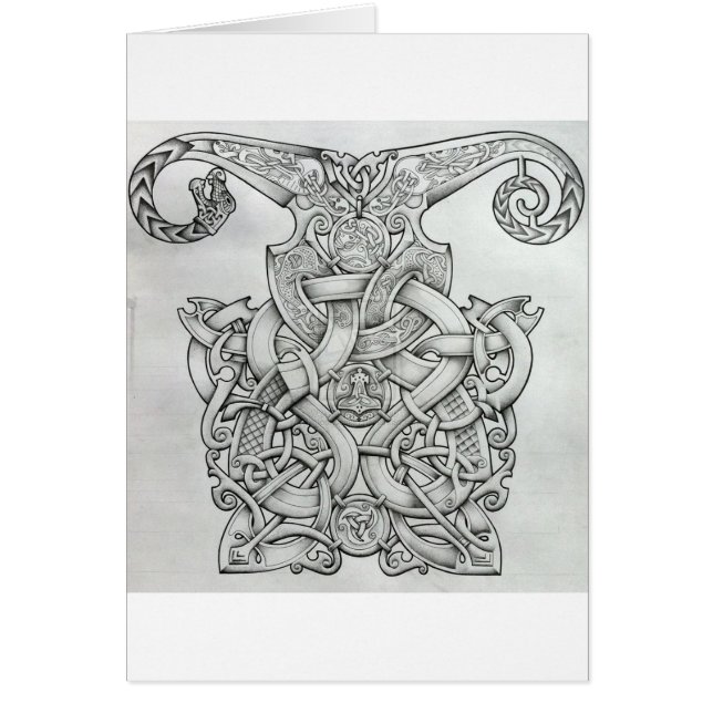 VIKING ET CONCEPTION D'OSEBERG KNOTWORK (Devant)