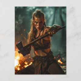 Viking Frauen Stärke und Eleganz Postkarte