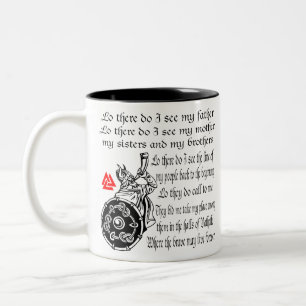 Viking Gebet später sehe ich meinen Vater, meine  Zweifarbige Tasse