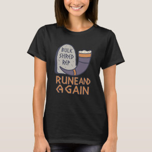 Viking Gym Rune und Fitness Sprichwort für Muskeln T-Shirt