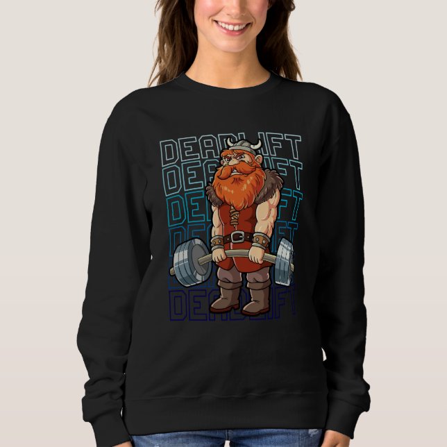 Viking Gym Weight Training Deadlift  1 Sweatshirt (Vorderseite)