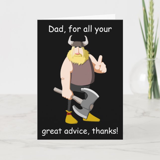 Viking Happy Vatertag Card Karte (Vorderseite)