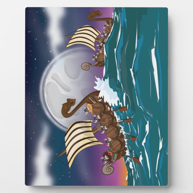 Viking Invasion Fleet Fotoplatte (Vorderseite)