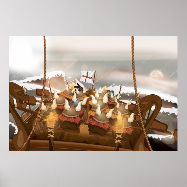Viking Invasion Fleet Poster (Vorne)