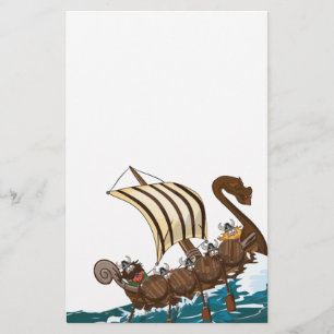Viking-Invasions-Flotte Briefpapier