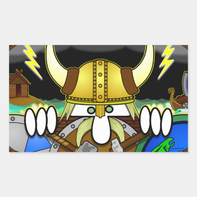 Viking Kilroy Sticker (Vorderseite)