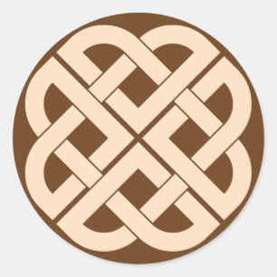 viking knot runder aufkleber