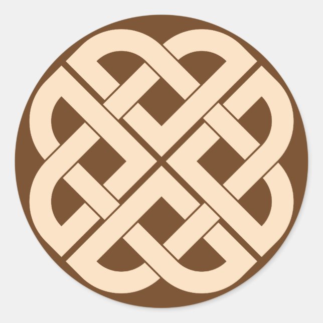 viking knot runder aufkleber (Vorderseite)