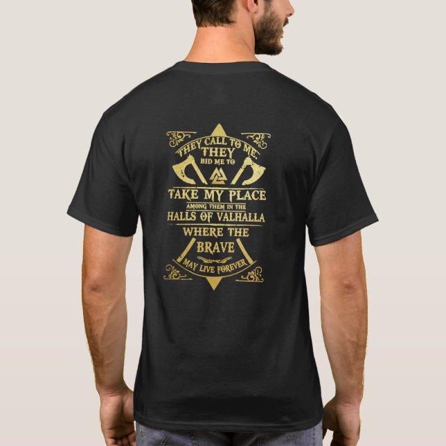Viking-Krieger T-Shirt (Rückseite)